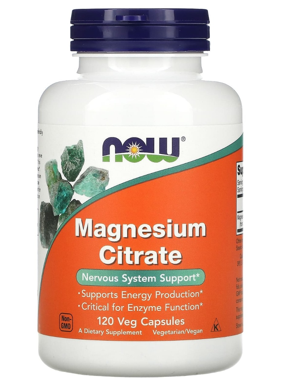 Now citrato de magnesio 120 capsulas
