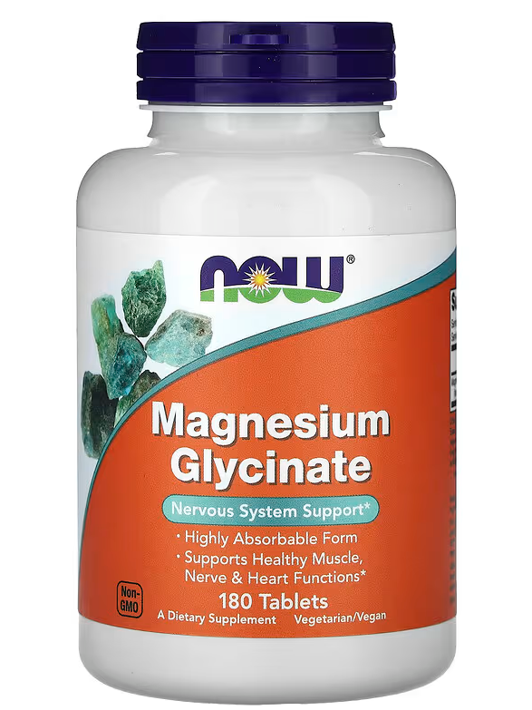 Now glicinato de magnesio 180 tabletas